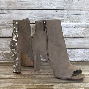 Gianni Bini rhinestone open toe booties